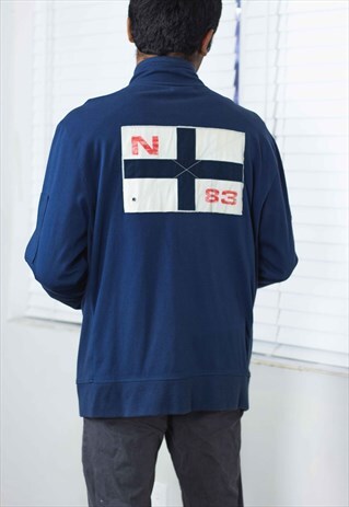 VINTAGE NAUTICA JACKET LOGO 90S L 20.9