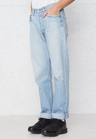 VINTAGE LIGHT BLUE LEVI'S 501 FIT DENIM JEANS