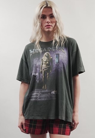 VINTAGE MEGADETH PRINT BAND TOUR T-SHIRT