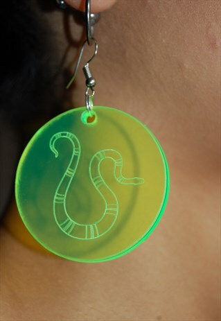 CIRCLES WITH SNAKE,YELLOW (BY,OLIVIA GALLUPOVA)