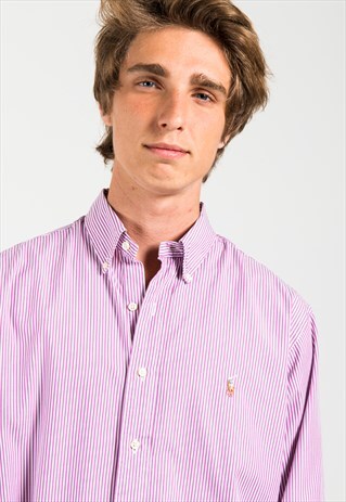 VINTAGE 80S CLASSIC POLO RALPH LAUREN SHIRT / S4938