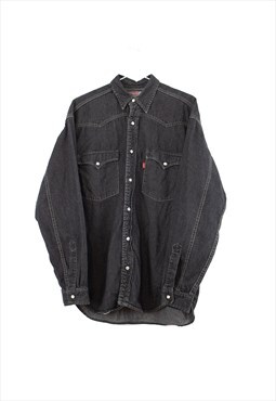 Vintage Levi's Denim Shirt in Black L