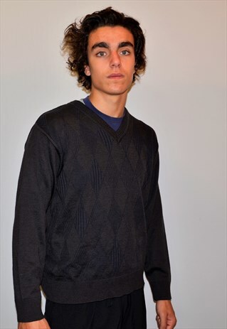 VINTAGE 80'S JUMPER IN GREY