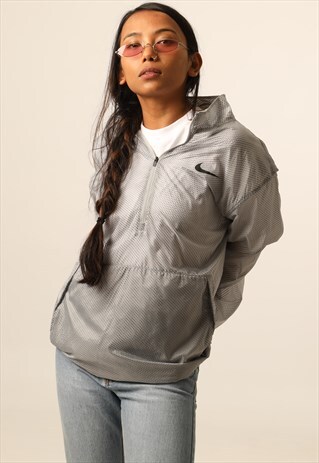 VINTAGE NIKE TEXTURED PULLOVER FESTIVAL LIGHTWEIGHT JACKET