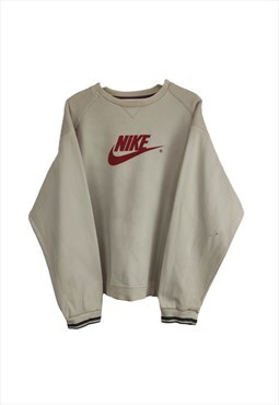 Vintage Nike Sweatshirt in Beige XL
