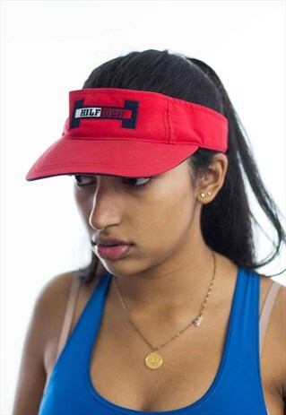 VINTAGE TOMMY HILFIGER SUNVISOR CAP HAT 90S X 2