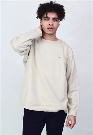 VINTAGE 90'S NIKE BEIGE SWEATSHIRT