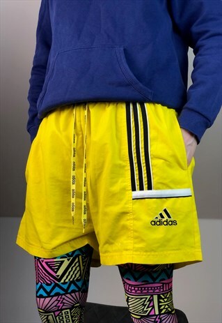 ADIDAS BLUE SWIMSUIT SHORTS WINDBREAKER SPORT 90S VINTAGE