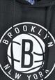 VINTAGE NBA BROOKLYN NEW YORK BASKETBALL HOODIE BLACK XL