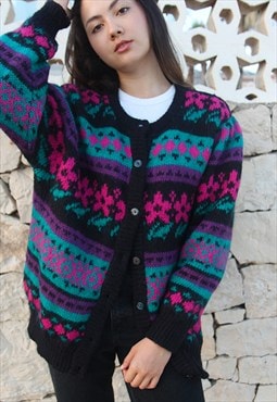 Pink Wool Cardigan