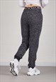 VINTAGE ELLESSE JOGGERS IN GREY LOUNGE SWEATPANTS UK 12