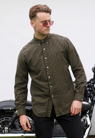 RALPH LAUREN USA GRUNGE PLAID SHIRT