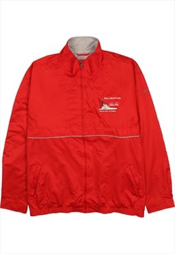 Vintage 90's Reebok Red Lightweight Full Zip Up Windbreaker 