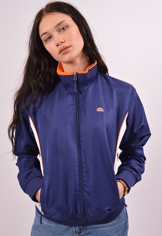 VINTAGE ELLESSE TRACKSUIT TOP JACKET BLUE
