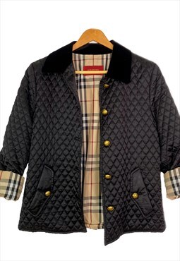 Black vintage Burberry jacket. Size M