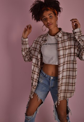 CHECK FLANNEL SHIRT GRS694