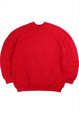 Vintage 90's Fruit of the Loom Sweatshirt Plain Heavyweight