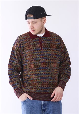 VINTAGE MENS MISSONI COLAR JUMPER SWEATER