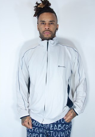 CHAMPION EMBROIDED ZIP SWEATSHIRT