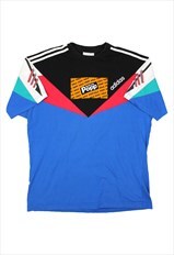 90s Adidas colour block t shirt