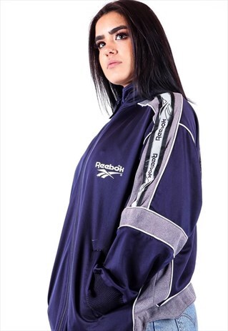 REEBOK LOGO TAPED TRACK JACKET J3093