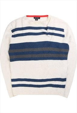 Vintage 90's Nautica Jumper / Sweater Striped Knitted