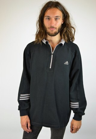 VINTAGE 90'S ADIDAS 1/4 ZIP SWEATSHIRT