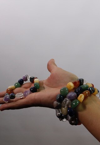 NATURAL CHAKRA CRYSTALS BRACELET
