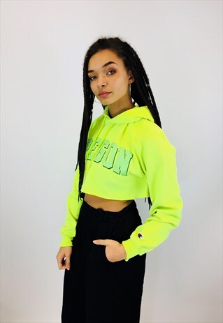 CHAMPION CROPPED HOODIE