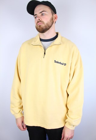 VINTAGE TIMBERLAND 1/4 ZIP SWEATSHIRT SIZE LARGE