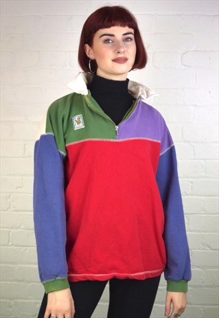 VINTAGE 90'S 1/4 ZIP SWEATSHIRT