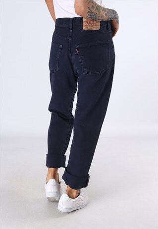 LEVIS 501'S DENIM JEANS BOYFRIEND HIGH WAISTED 10 - 12 (4AG)