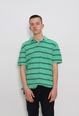 VINTAGE TOMMY HILFIGER GREEN POLO SHIRT