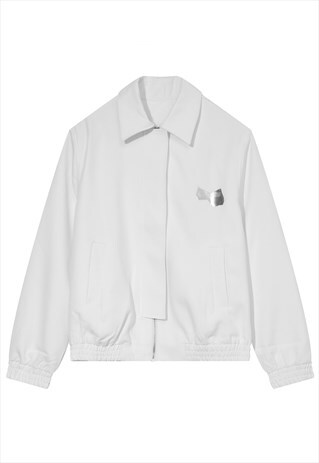 KALODIS SIMPLE DESIGN LAPEL CROPPED JACKET