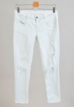 Vintage 00s DIESEL jeans in white