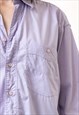 80S VINTAGE WOMAN OVERSIZE RELAXED FIT LONG SHIRT 19304