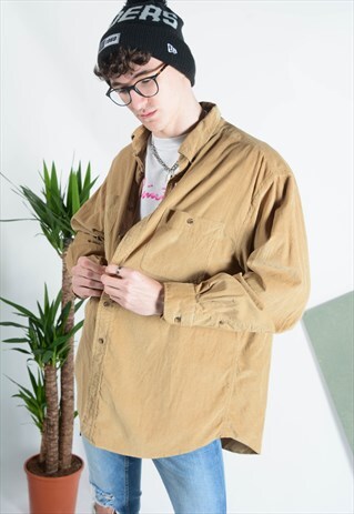 VINTAGE CORDUROY SHIRT IN BEIGE.