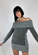  Vintage 00s Subversive Basics Boat Neck Dress