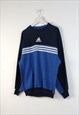 VINTAGE ADIDAS SWEATSHIRT 90S IN BLUE L