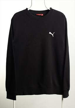 Vintage Puma Crewneck Logo Sweatshirt Black