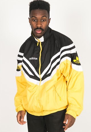 VINTAGE 80S USA ADIDAS SHELL SPORT JACKET / R067
