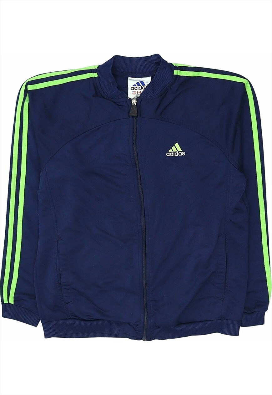 Lime green and 2025 blue adidas jacket