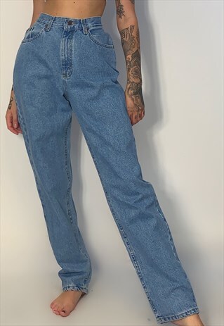 LIGHT BLUE VINTAGE STRAIGHT LEG LEE JEANS