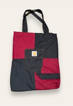 Vintage Upcycled Reworked Carhartt Patchwork Tote Bag
