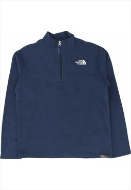 Vintage 90's The North Face Sweatshirt Spellout Quarter Zip