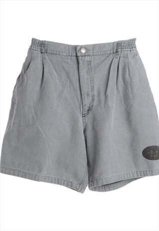 1990S BLACK DENIM SHORTS - W24