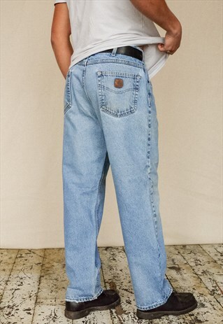 Vintage Carhartt Jeans Men's Light Blue