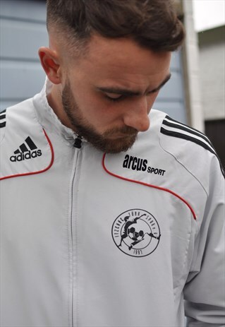 VINTAGE 90'S ADIDAS FOOTBALL WINDBREAKER TRACK JACKET