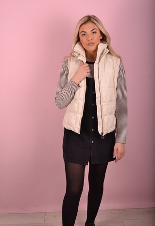 CREAM TOMMY HILFIGER FLEECE LINED GILET GRH2053