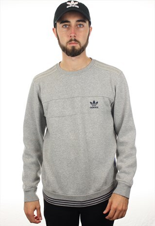 VINTAGE ADIDAS ORIGINALS SMALL LOGO SWEATSHIRT JUMPER
